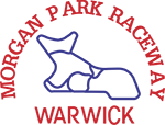 A red text saying "Morgan Park Race Warwick"